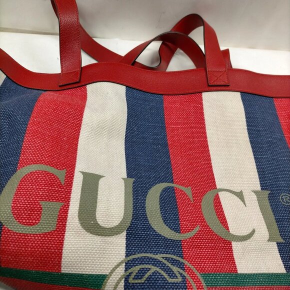 Gucci Tote Bag Red Canvas mon-875-091325 - Picture 8 of 16